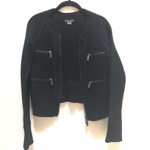 Armani Exchange RARE Zipper Lambswool Sweater